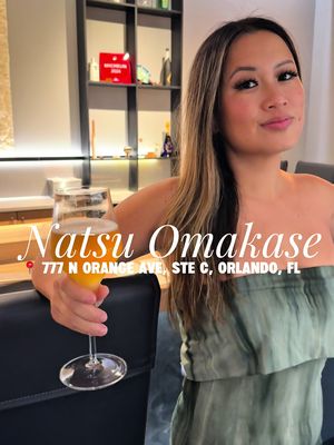 MICHELIN STARRED OMAKASE IN ORLANDO  @natsuorlando is a Michelin-starred ⭐️ intimate omakase restaurant in Orlando’s North Quarter where guests receive a chef-curated multi-course sushi experience.  Chef-partner Stone Lin previously worked in high end Japanese restaurants for over a decade in New York (including Shuko) and brought that precision and artistry to Orlando.  For someone new to omakase, it’s a guided, immersive experience where you trust the chef to choose each dish for you. Guests can expect to be served seasonal delicacies, fish-forward and elegant, in a calm and intimate setting.  The menu begins with small “otsumami” dishes (like chawanmushi or truffle kampachi) and moves into nigiri and sushi, ending with a hand roll and dessert.  Each course tells a story through flavor and presentation. 🐟🔪🍣🥢🇯🇵 📍 777 N Orange Ave, Unit C Orlando, FL 32801 📸: @bytiffanynguyen   #natsuorlando #visitorlando #tastychomps @natsuomakase 