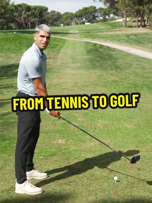 Four holes with the Tennis world number one 👀 #carlosalcaraz #alcaraz #golf 