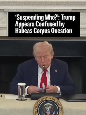 US president Donald Trump appeared confused by a question over the possible suspension of habeas corpus, during an “antifa roundtable” event at the White House attended by conservative influencers. Habeas corpus—Latin for “you have the body”— is the legal principle that requires the government to give a public reason for detaining and imprisoning people, and allows an individual to challenge their detention in court so a judge can determine its legality. Article I, Section 9, of the US Constitution states, “The Privilege of the Writ of Habeas Corpus shall not be suspended, unless when in Cases of Rebellion or Invasion the public Safety may require it.” Earlier this year, White House Deputy Chief of Staff Stephen Miller said the Trump administration was considering suspending habeas corpus to make it easier to detain and deport immigrants. Around the same time, Secretary of Homeland Security Kristi Noem gave an inaccurate definition of the term at a congressional hearing, describing it as a “constitutional right that the president has to be able to remove people from this country.”