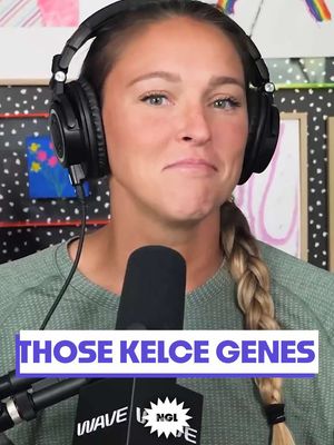 Those Kelce genes are strong (and make very cute kids)! Full episode is out now on all platforms! #traviskelce #motherhood #momlife 