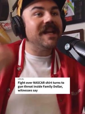 What NASCAR shirt makes you do this? #nascar #nascarcupseries #nascartiktok #psycho #nascarracing 