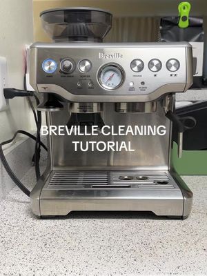 How to CLEAN your breville machine! Follow this process any time your CLEAN/DESCALE light is blinking. 
