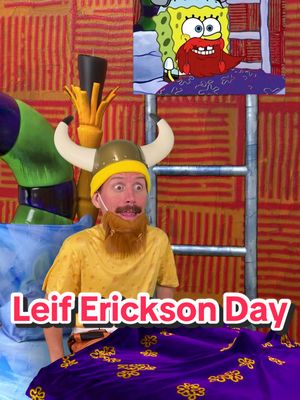 Happy Leif Erikson Day!! #spongebob #leiferikson #patrickstar #comedy 
