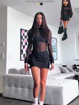 Where would you wear this fit? 👀 🔎 Daunting Denim Skirt Set 🔎 Gave My All Oversized Faux Leather Tote Bag 🔎 Not So Sneaky Watch #OOTD #StreetStyle #FallFashion #NovaBabe #FashionInspo