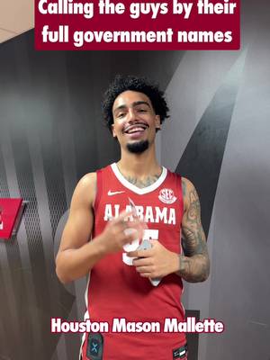 How’s it going {INSERT LEGAL NAME}?! #alabama #bluecollarbasketball #RollTide #basketball #sec 