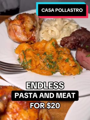 UNLIMITED PASTA AND MEAT FOR $20 🍝 It’s a Brazilian + Italian fusion ✨  #pasta #dallasfoodie #italianfood #dallas #dallasfood 