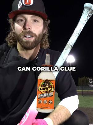 BROKEN BAT vs. GORILLA GLUE #baseball #baseballtiktoks #MLB 