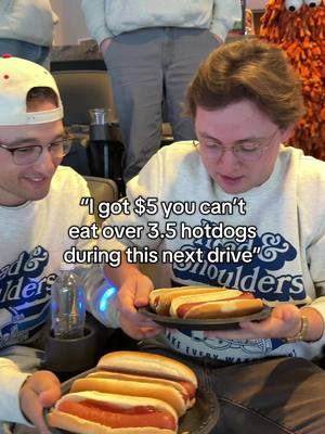 #ad What is this thing behind Pat? 😂#headandshoulderspartner #food #hotdog #challenge 
