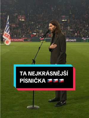 Děkujeme @marcellmusic za nádherné zazpívání české hymny! 🇨🇿🎶🥹 #ceskarepre #fotbal 