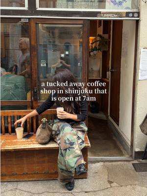 coffee swamp in Shinjuku 🙂‍↔️ opens at 7am so if you’re jet lagged and want a boutique style coffee shop and a yummy latte, save this 💫 #tokyocoffee #coffeeshop #shinjuku 