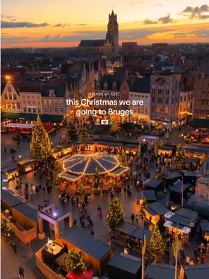 📍 Bruges, Belgium — one of Europe’s most magical Christmas destinations ✨ Every winter, Bruges turns into a real-life snow globe — cobblestone streets glowing with lights, festive chalets, and the smell of hot chocolate drifting through the air. 🎄 📅 Dates for 2025: November 21, 2025 – January 4, 2026 The city’s Winter Glow brings together two main Christmas markets: • Markt Square — the main one, beneath the Belfry tower • Simon Stevinplein — smaller, more local, filled with artisan crafts ⛸ Don’t miss: • Ice-skating by the Lake of Love (Minnewater) • The Light Experience Trail across the city • Festive treats like Belgian waffles, mulled wine, and handmade chocolates 🍫 💡 Tips: • Visit during the week for fewer crowds • Go at sunset for the best lights • Bring cash — not every stall takes cards Save this for your Christmas bucket list 🎁
