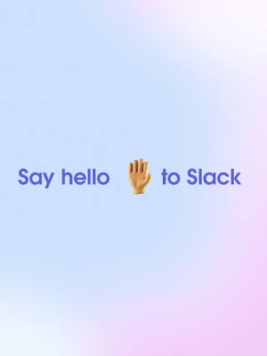Say hello to a smarter, speedier way to work. 💪 With Slack, your people, apps, and data all come together for effortless collaboration and next-level productivity. Ready to make work… work better?