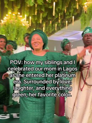 Celebrating my mom at 70.  #platinumjubilee #nigeriantiktok #lagosnigeria #owambe #yoruba 