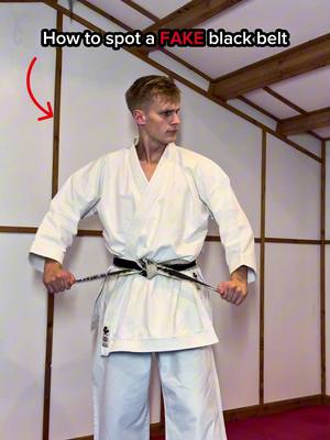 How to spot a FAKE black belt…