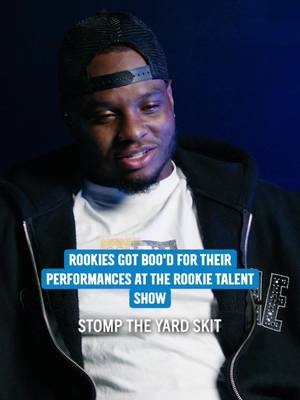 Talk about a tough crowd 🤣 #carolina #panthers #rookies #talentshow 