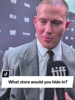 If you were on the run, what store would you hide in? 🧸 We asked the cast and crew of Derek Cianfrance’s ROOFMAN at the film’s #TIFF50 World Premiere. #channingtatum #kirstendunst #ikea #film 