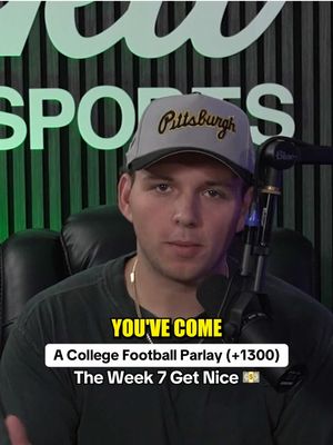The only Week 7 CFB Parlay you need. Let’s get nice 🍻 @Bookit Sports  #cfbpicks #cfbbets #parlay #CollegeFootball #sportsbettingtiktok 
