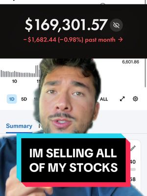 I’m selling all my stocks!