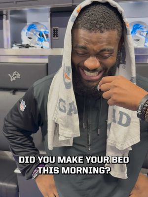 Just make your bed bro 🙄 #Lions #NFL #football 