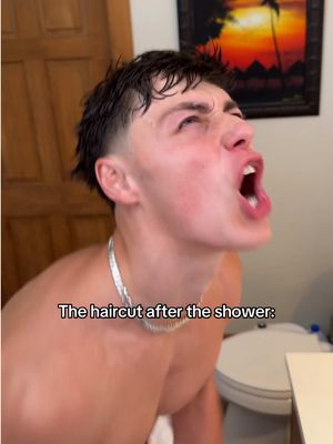 $90 isn’t that bad after all 🥹                                                     #relatable #haircuts #barber #shower #funny 