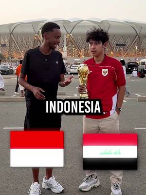 Who is going to win? Indonesia 🇮🇩 or Iraq 🇮🇶? #indonesia #iraq #worldcup 