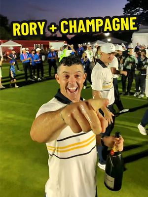 Thanks Rors! 🤣🍾 #RyderCup #rorymcilroy 