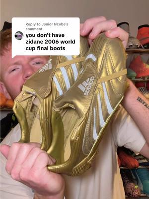 Replying to @Junior Ncube ZIDANE’S 2006 FINAL BOOTS 🤩🤩 - Who remembers his head but and penalty? 👀 #adidasfootball #predator #zidane #worldcup #footballboots 