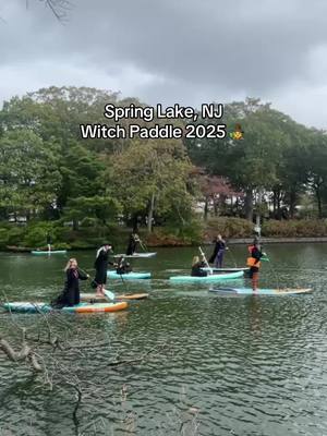if you saw a coven of witches flying through Spring Lake, NJ, you weren’t imagining it 🧙‍♀️🧙‍♀️  This AM was the annual Spring Lake Witch Paddle, a costume contest + event raising money for the Live Like Maddie Foundation 🪄🪄 #jerseyshore #jerseyshorelocal #springlakenj #nj #newjersey 