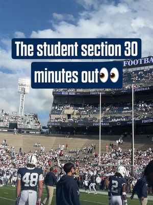 What do you think the attendance will be today? 😳 • • • • #WeAre #WeArePennState #PennState #NittanyLions #CFB           @The College Sports Company  