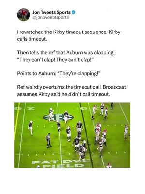 Thoughts on the Kirby Smart timeout controversy? #cfb #CollegeFootball #auburn #georgia 