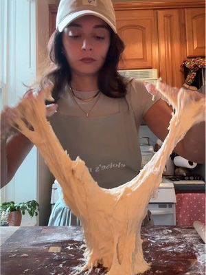 🚨 ELOISE SOURDOUGH BAGELS LOADING… i’m trying a new bagel technique using my regular sourdough recipe (i hope it works). the recipe used is below. recipe below on how to make 2 sourdough loafs: 725g warm filtered water 250g active sourdough starter (eloise) 30g salt 1000g bread flour -   mix ingredients together -   let sit for one hour -   perform 4 sets of stretch and folds or coil and folds every 30 mins for 2 hours -   bulk ferment on counter for 4 hours (depending on temp in your home) -   split dough into 2 loafs and roll into shaping, can add inclusions here -   refrigerate for 2 hours or up to 4 days -   when ready to bake, score and bake at 500 degrees with the lid on for 35 mins, then lower to 450 degrees and bake for 10 mins with the lid off (watching for color) #sourdough #eloise #sourdoughstarter #sourdoughbread #howto 