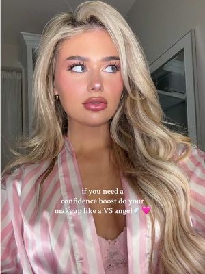 The way I immediately feel hotter🪽🩷 #vsangel #victoriassecret posting tutorial todayyyy