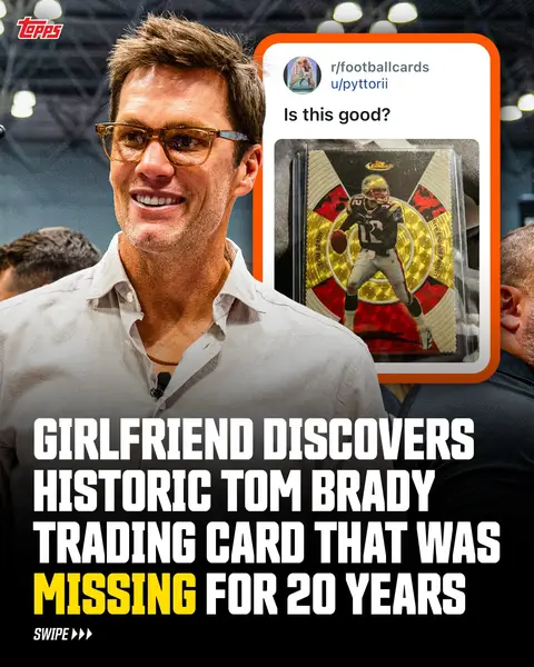 After 20 long years, this 1/1 Tom Brady card has finally been discovered.  A Reddit user posted the card, saying it belongs to her boyfriend. This 2005 Topps Finest Superfractor *was* one of the most important MISSING Tom Brady 1/1 cards in existence — until today when it was finally found!! 🐐 #tombrady #patriots #tradingcards #football