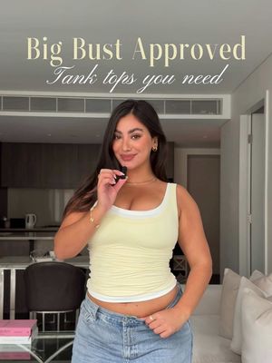 @all for mimi tanks in the cutest new limited edition colors 💛🩷🩵 shop now on my LTK (linked in bio) xx #midsizefashion #bigbustapproved 