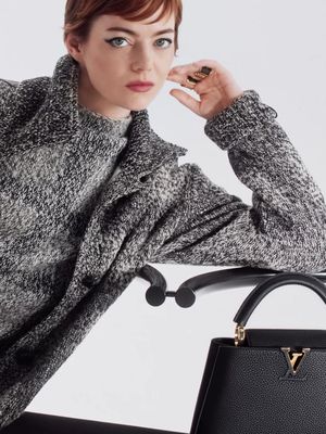 #EmmaStone #LouisVuitton #LVCapucines 