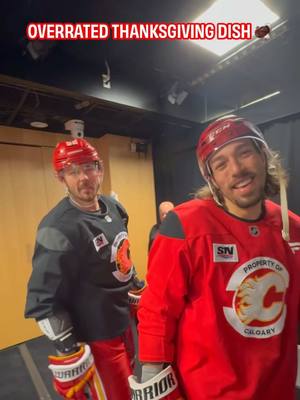 Some crazy takes here 😭 #CalgaryFlames #fyp #thanksgiving #NHL 