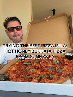 Pizza in LA can be dicey so I realllly wanted to try this new place Sonny’s to see what the hype was about.. I ordered the Hot Honey Burrata Pizza 🍕 