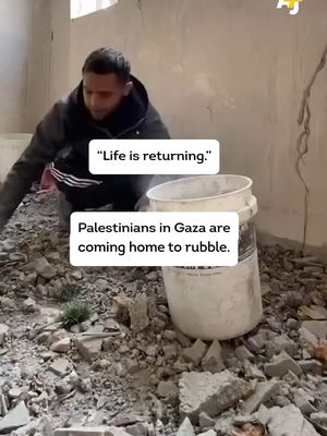 After the latest ceasefire, thousands are returning to northern Gaza to try to make their destroyed homes livable again. #Gaza #Ceasefire #Israel