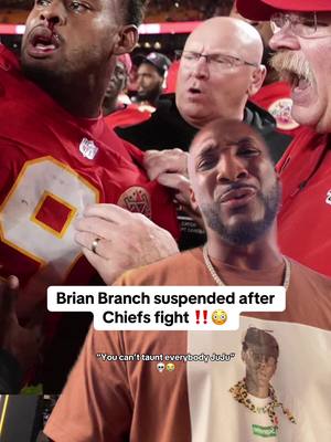 Brian Branch hit with the Suspension Post Chiefs Fight 😭#nfl #jujusmithschuster #brianbranch #chiefs #lions 