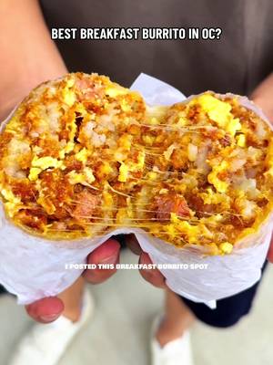 BEST BREAKFAST BURRITO? #orsngecounty #oc #orange #breakfastburrito @Charlie Chang 