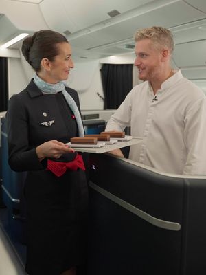 Discover our new pastry signature departure from Paris, welcome on board @Yann Couvreur🍴