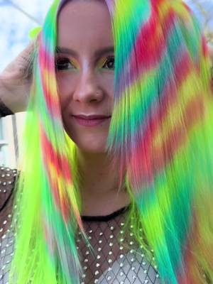Neon dreamsssss @Danger Jones #winnipeg #hairtutorial #winnipeghair #rainbowhair 