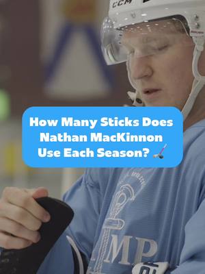 You won’t BELIEVE how many sticks Nate MacKinnon uses every season 🤯 🏒 #NathanMacKinnon #HockeyTok #HockeyStick #HockeyLife #ColoradoAvalanche