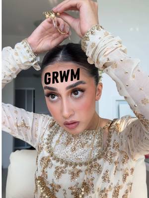 If anyone ever tells you to get bangs, they think you have a big forehead 😀 anyways get ready with me for a mehndi. there’s a lot of room for thoughts today. and bronzer. outfit @Farah Talib Aziz  hair @HairliciousbyMaria  flowers @Aleena | Lush Florals  @Glamnetic selenite nails  @urban decay slick brow @SHISEIDO lash curler @BenefitCosmeticsCA badgal bang waterproof @HouseOfLashes tigress lashes @Farmacy Beauty lip smoothie @milkmakeup hydro grip primer @milkmakeup jelly serum stick @Huda Beauty cherry blossom color corrector @Haus Labs foundation in 050 @hauslabs concealer fair neutral 04 @NARS Cosmetics laguna bronzer 02 @rhode skin freckle blush @Charlotte Tilbury pressed powder but this was limited edition :(  @essence.cosmetics baked blush @makeupforever wherever walnut liner (I think) @M·A·C Cosmetics Canada viva planet @YSL Beauty 44 loveshine gloss  @TIRTIR Inc. setting spray @tomfordbeauty soleil blanc perfume  #grwm #desi 
