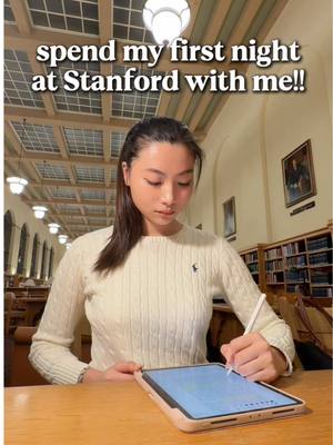 first night at stanford!! ⭐️ #college #nightroutine #study #Vlog #bloompartner @Bloom Nutrition 