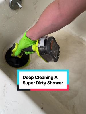 This was a very satisfying shower to deep clean! 
