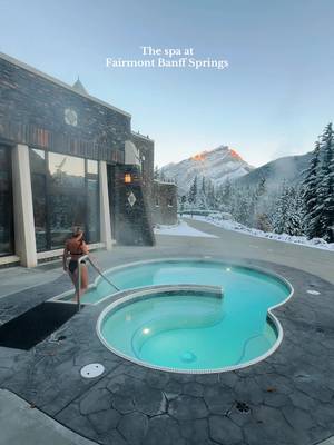The spa at Fairmont Banff Springs 💫 #traveltok #traveltiktok #canada #banff #canadianrockies @Fairmont Banff Springs 