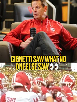 Curt Cignetti knew he was built to lead Indiana.  2 years ago before even coaching his first game at IU, I sat down with him and the confidence he had was unbelievable…  And he’s backed it up with results.