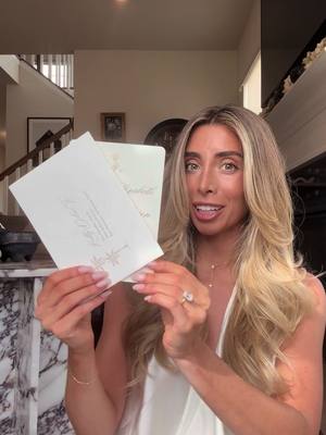 First sneak peek into our wedding weekend! @Minted  . Use code LAURENELIZABETH for 20% off Minted Stationery and Gifts  #wedwithminted  #mintedpartner #bride #weddingplanning #fyp 