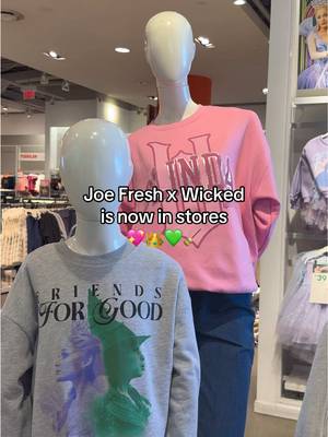 the Joe Fresh x Wicked collab! 💖💚 The moment I spotted the @Joe Fresh x @Wicked: For Good I swear I felt a little changed for good. This collection is all kinds of sparkly and magical.  📍Joe Fresh - 589 Queen St W.  Save this for your next Joe Fresh run before it flies off the shelves! 🛍️ #joefresh #wickedmovie #wickedforgood #wicked #nowinstore 